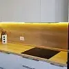 КУхонный фартук под дерево с подсветкой